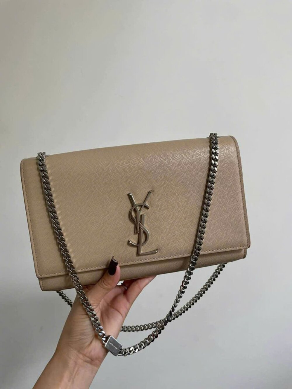 SAINT LAURENT Kate Medium In Grain De Poudre Embossed Leather
